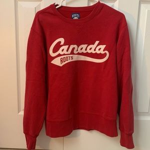 Roots Canada Red Crewneck Sweater | Size S